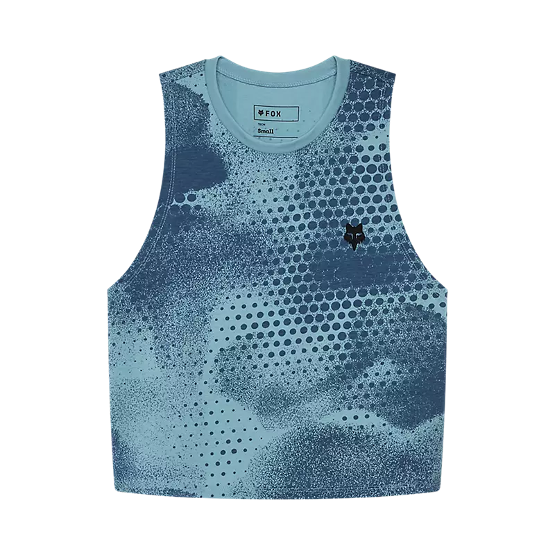 FOX • FEMME AOP BIKER TECH TANK • BLEU • 33595-402