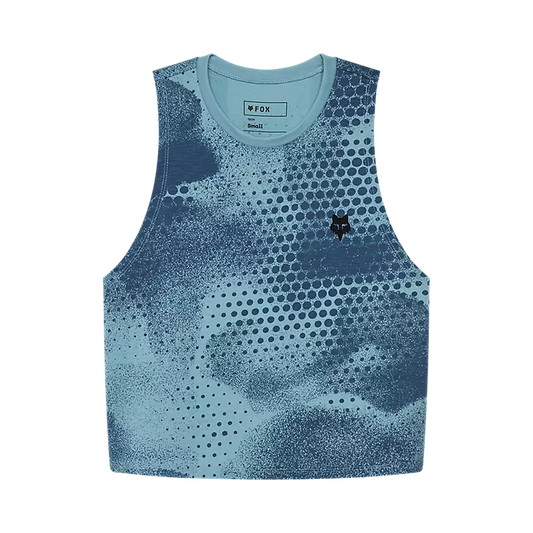FOX • FEMME AOP BIKER TECH TANK • BLEU • 33595-402